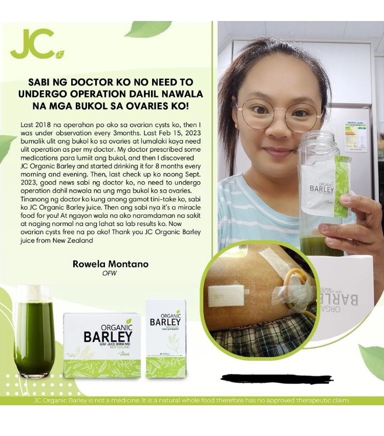 JC PURE Organic BARLEY Capsules from New Zealand NEW in Pkg.