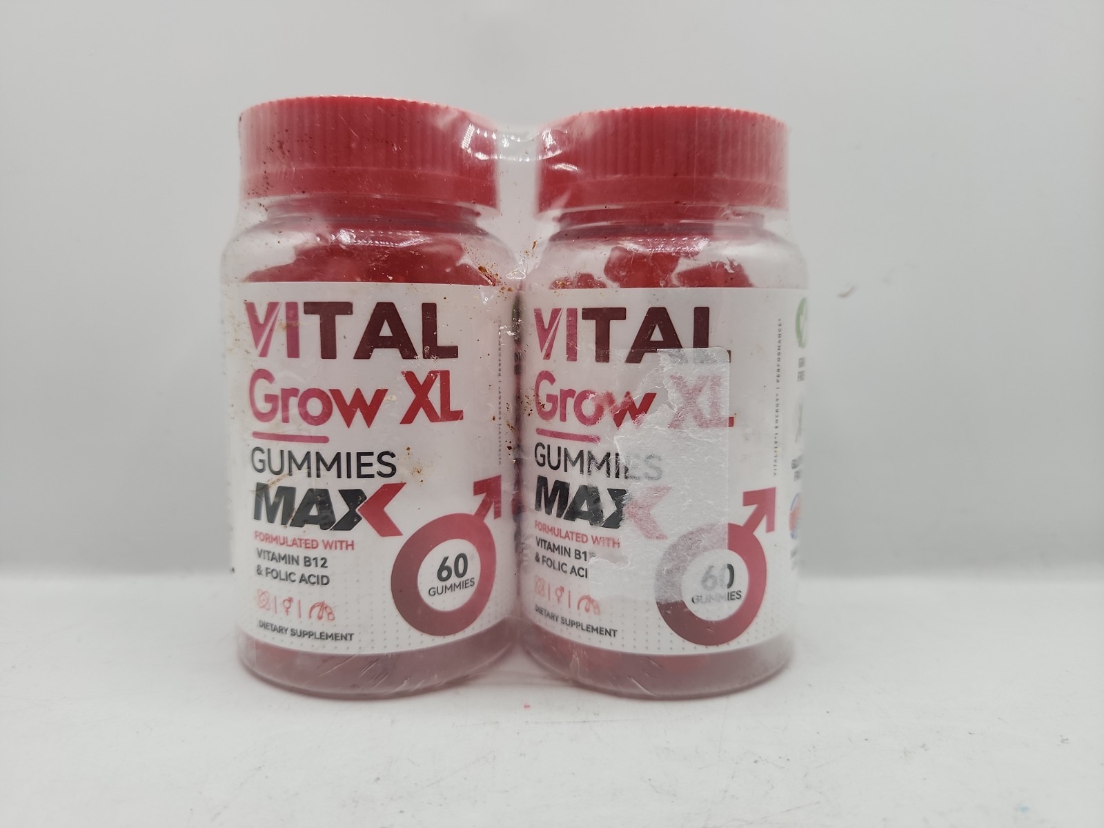 2 Pack Vital Grow XL Gummies VitalGrow XL Maximum Performance 120 Total 12/26