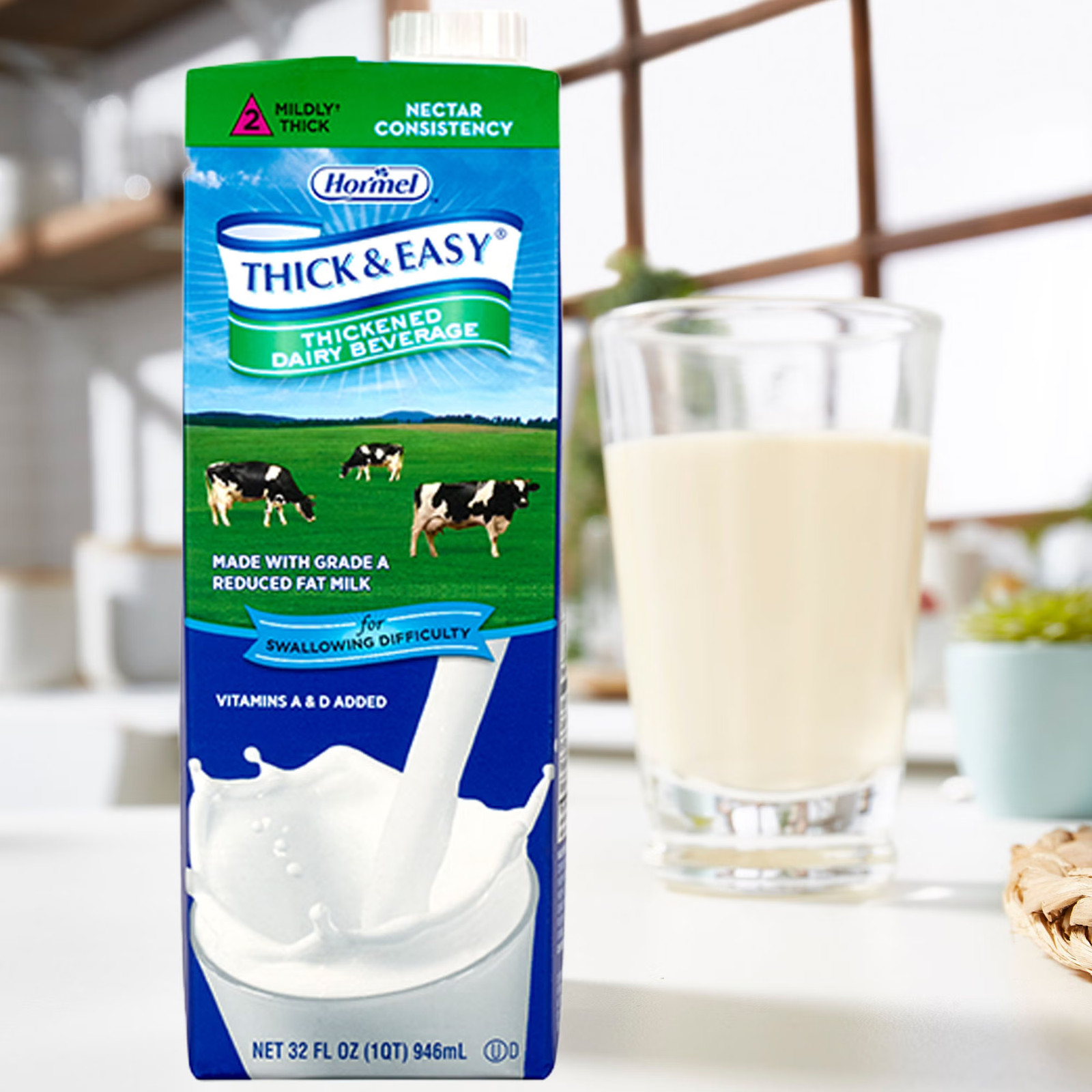 Thick & Easy Dairy Thickened Beverage Milk 32 oz Carton