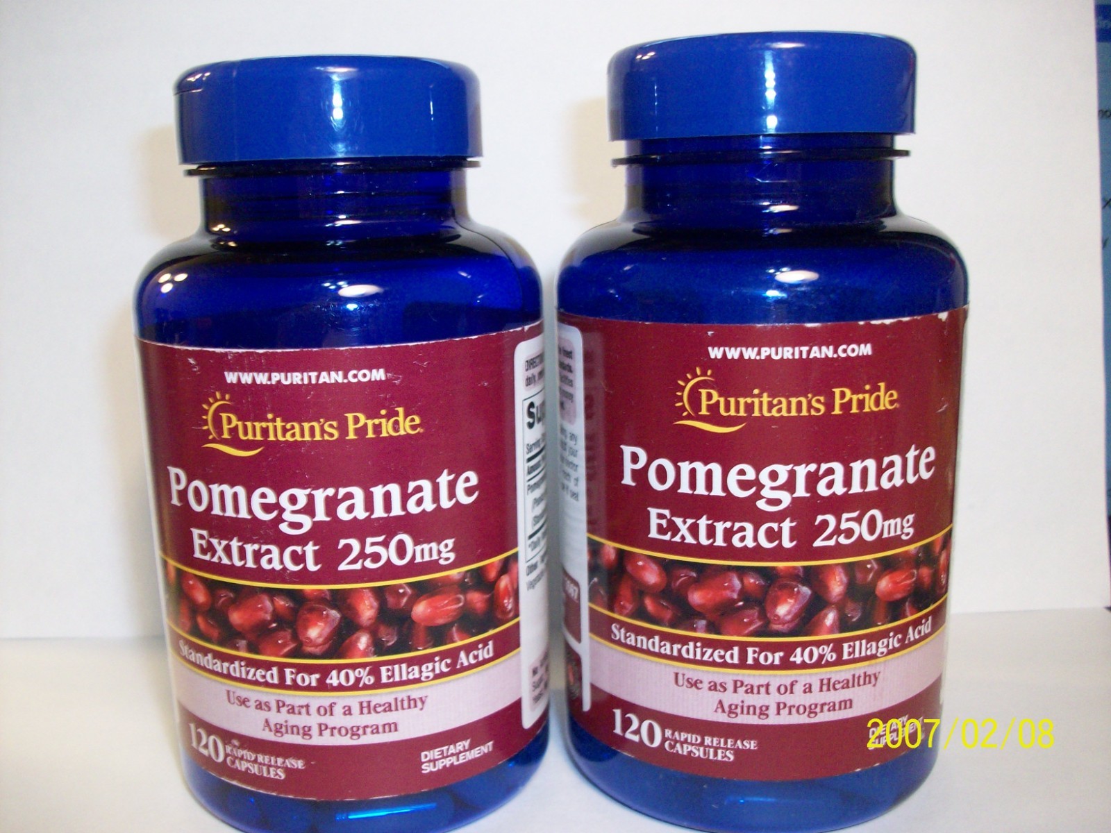 Pomegranate extract 250 mg 120 count (2 Btl) Supports Healthy Aging
