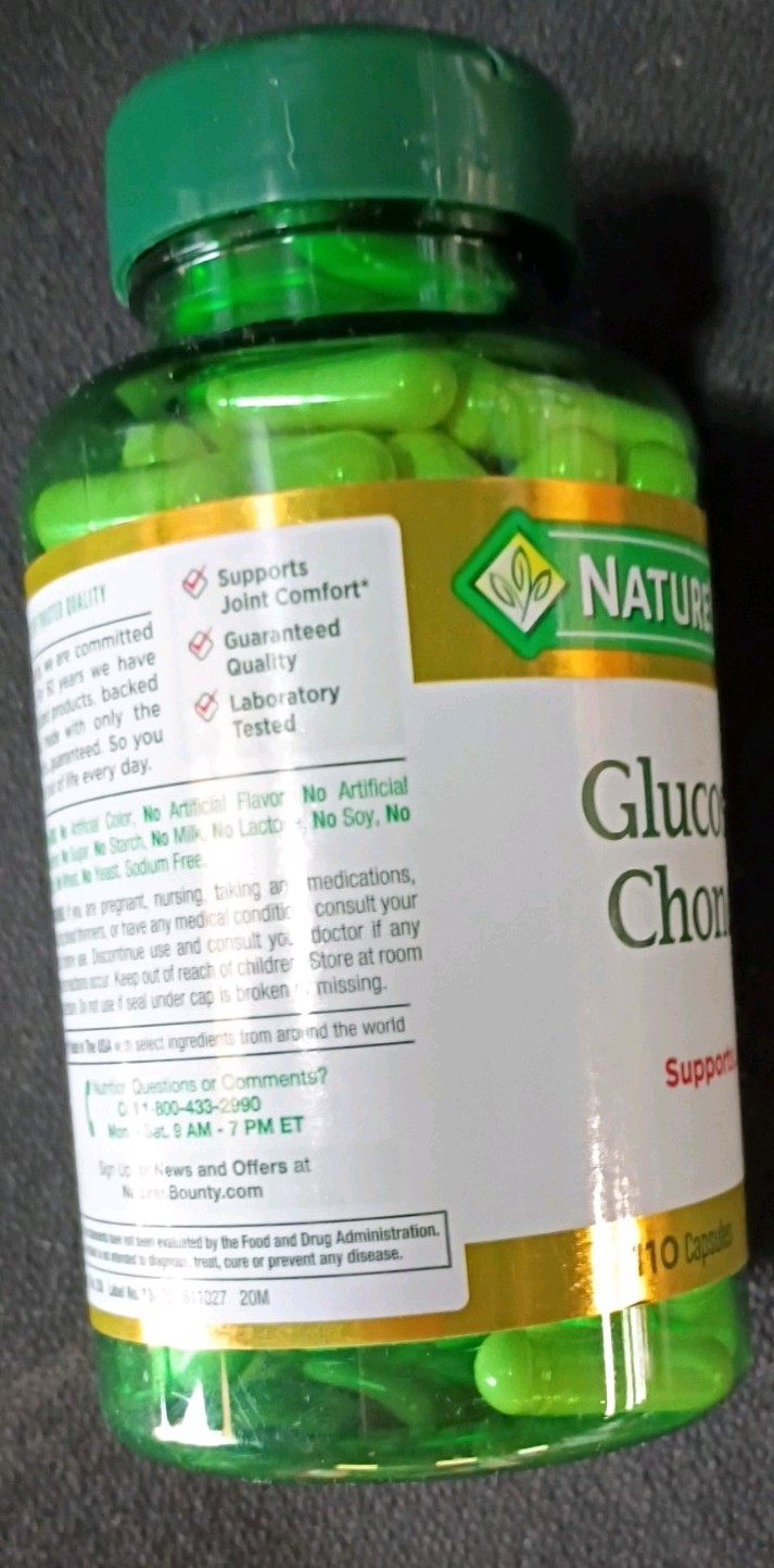 Nature’s Bounty Glucosamine Chondroitin Pills 110 Ct Exp : 07/26