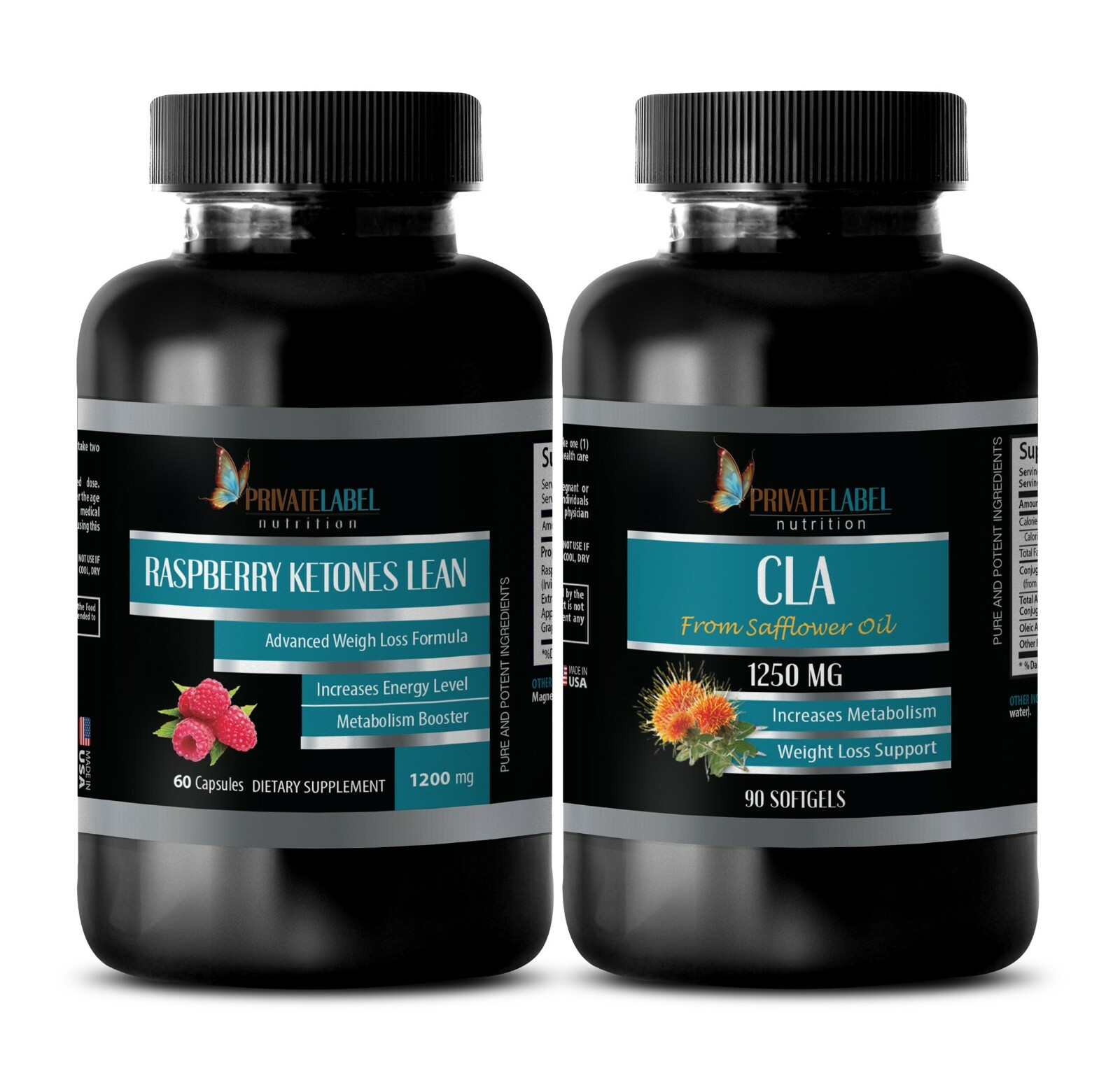 Weight loss vitamins – RASPBERRY KETONES – CLA COMBO – cla diet pills
