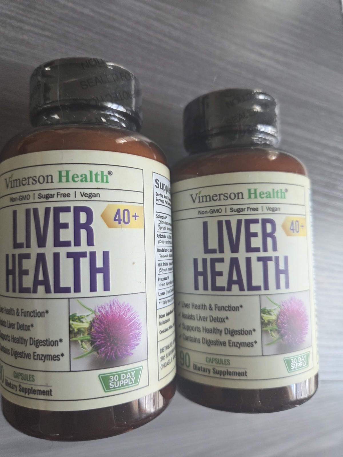 Vimerson Health Liver Health Artichoke Dandelion Milk Thistle 90 Vegan Capsules