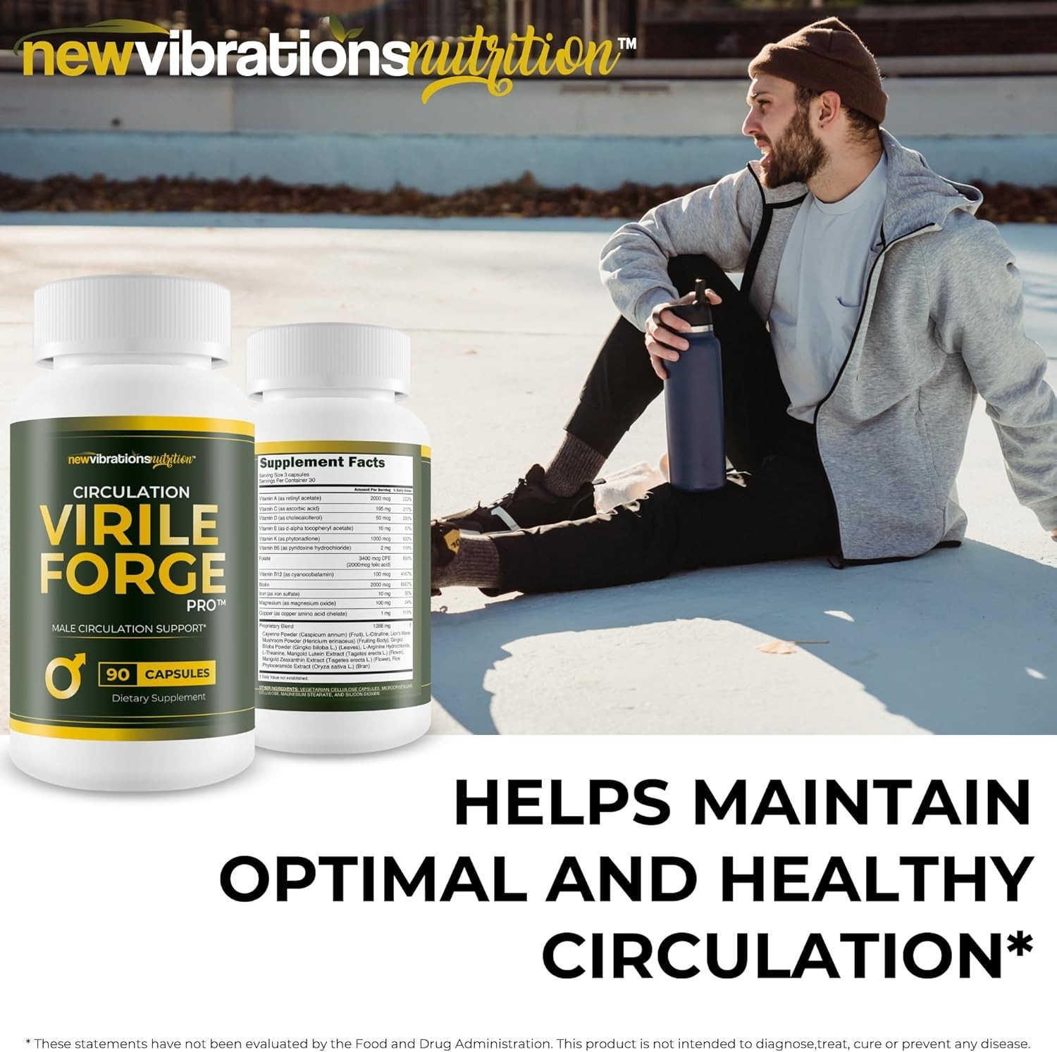 Circulation Virile Forge Pro – Our Best Male Circulation Support Formula, 90 C..