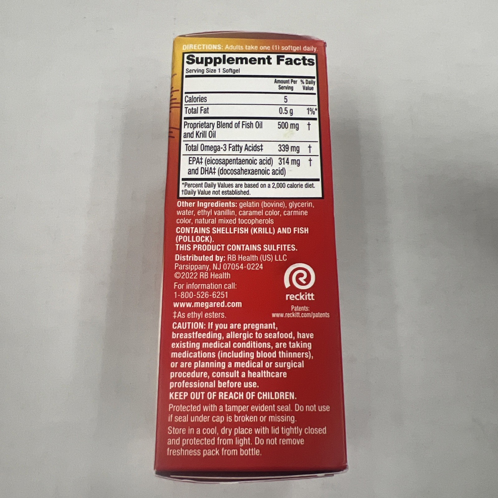 Mega Red Advanced 4in1 Fish & Krill Oil – 25 Softgels Exp 02/27