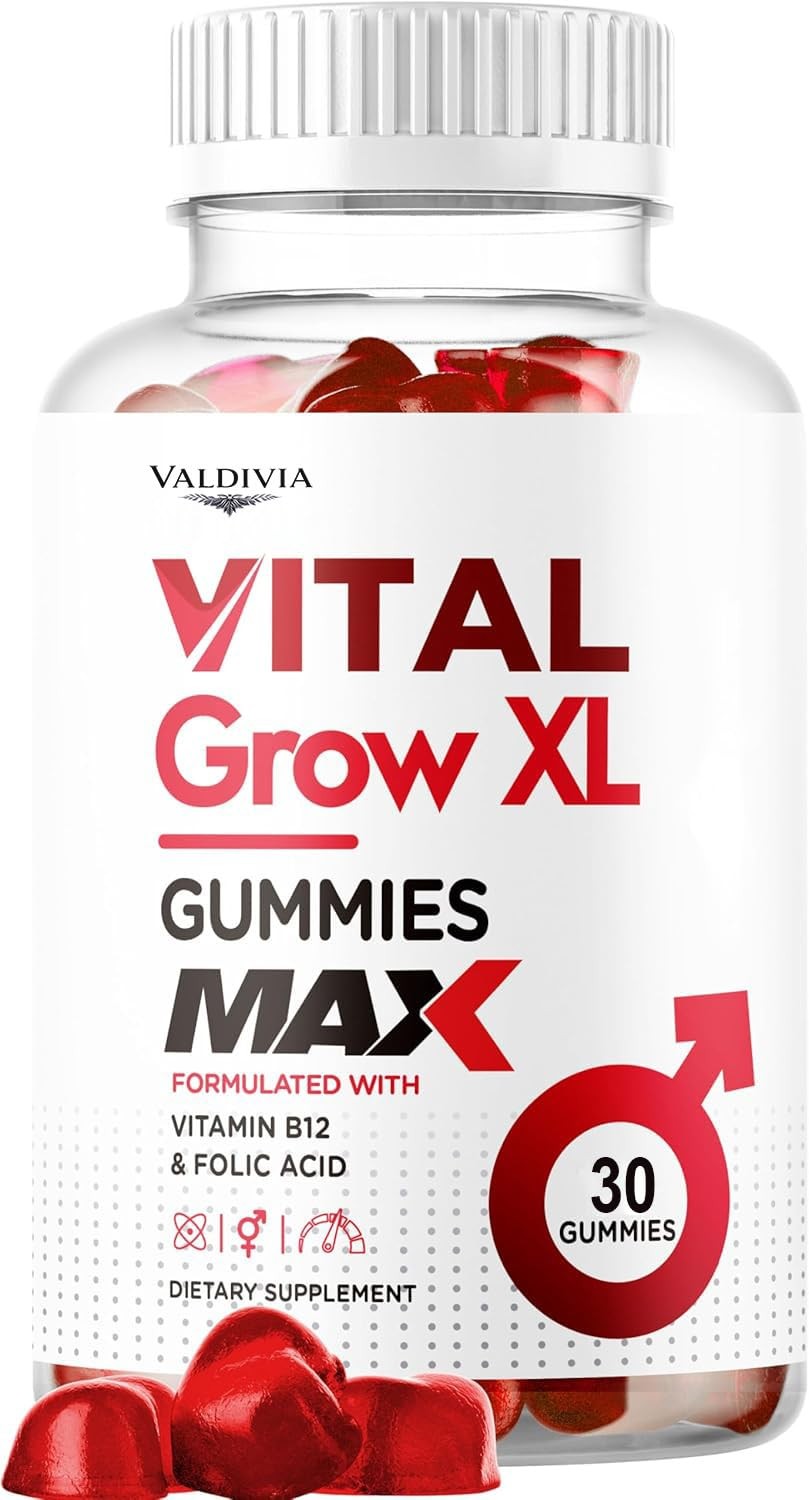 Valdivia Vital Grow XL 30 Gummies Men’s Health Supplement Made in USA Male