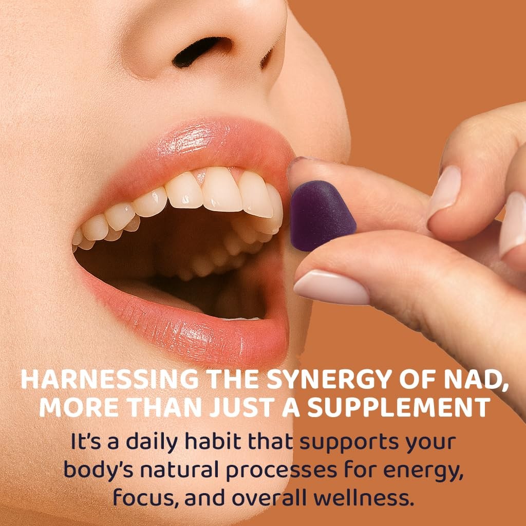 NAD+ Complex Gummies (90 Ct, 45 Servings), Resveratrol, 1 Count (Pack of 90)