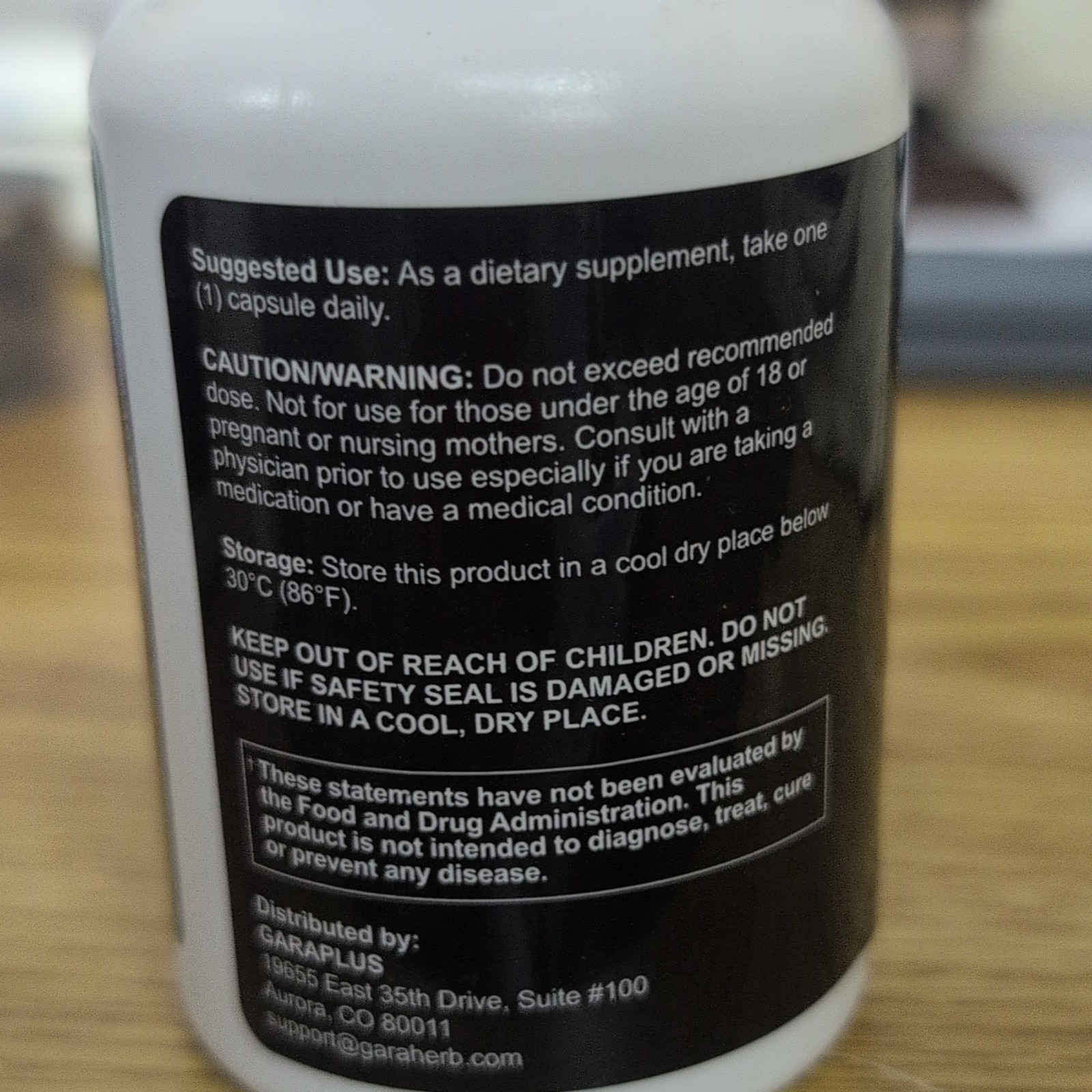 GARAPLUS GaraHerb Men’s Health Dietary Supplement Vegetable Capsules 30 Count
