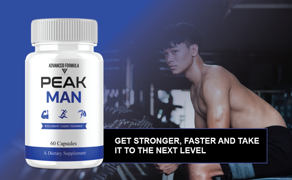 (3 Pack) Peak Man Advanced Performance, PeakMan Maximum Strength (180 Capsules)