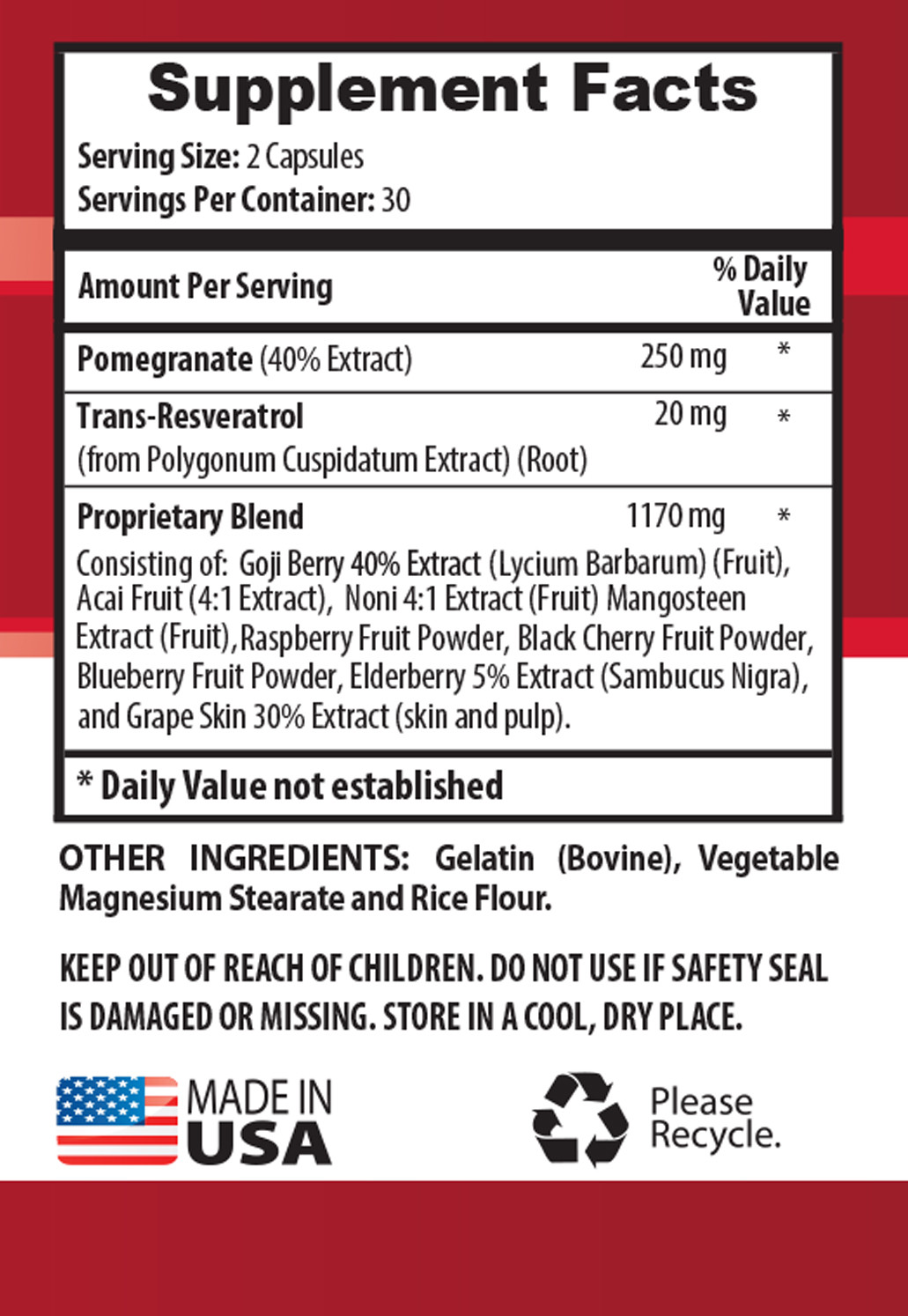 pomegranate fruit – Pomegranate 40% Extract 250mg – acai berry cleanse 3B