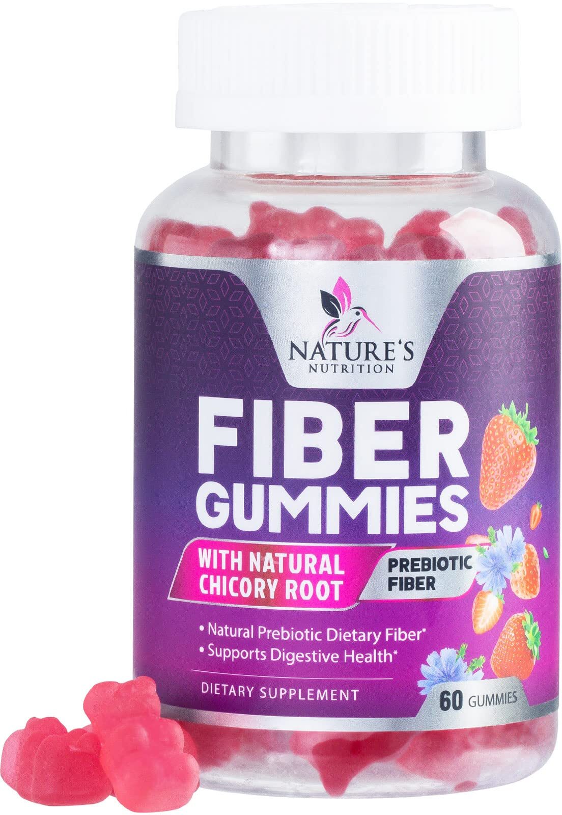 Fiber Gummies Extra Strength Inulin 4000mg – Natural Dietary Fiber Supplement