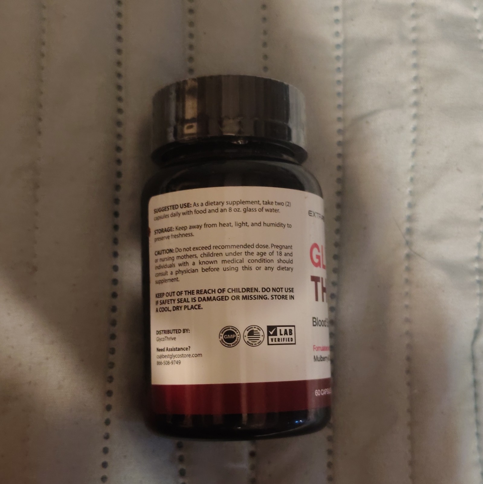 Glyco Thrive Blood Health Support Dietary Supplement 60 Capsules GlycoThrive