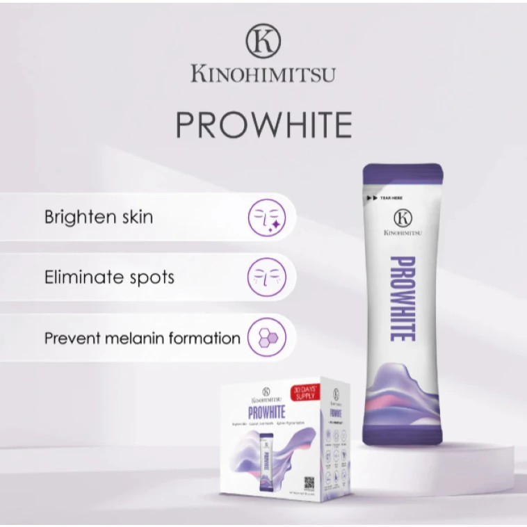 Kinohimitsu ProWhite 1 Box (8g X 15 sachets) Brighten Skin Eliminate Spots NEW