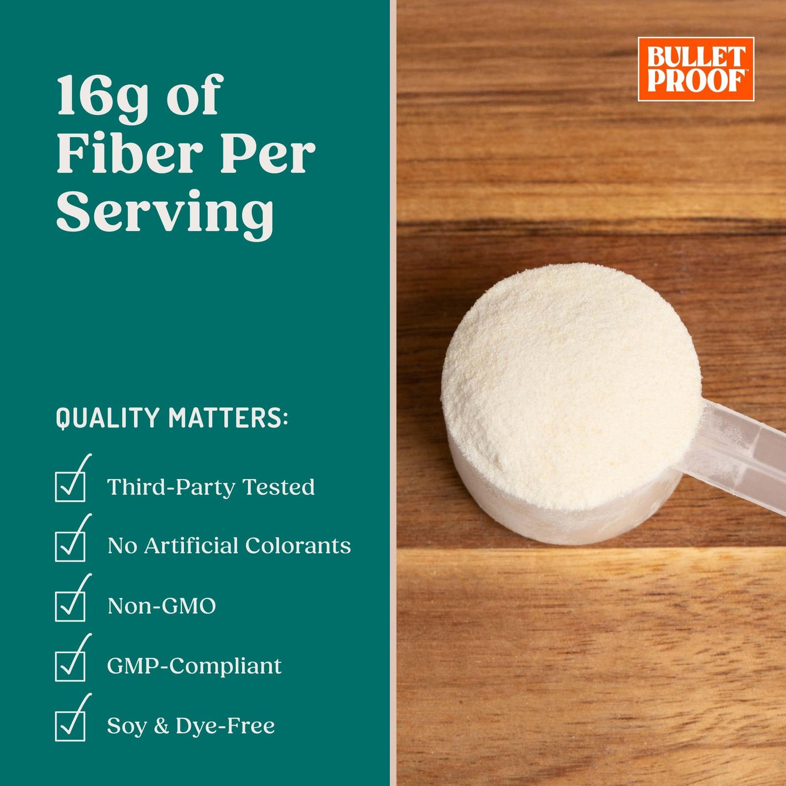 Bulletproof Innerfuel Prebiotic Fiber Powder Unflavored 16G Fiber Plant-Sourced