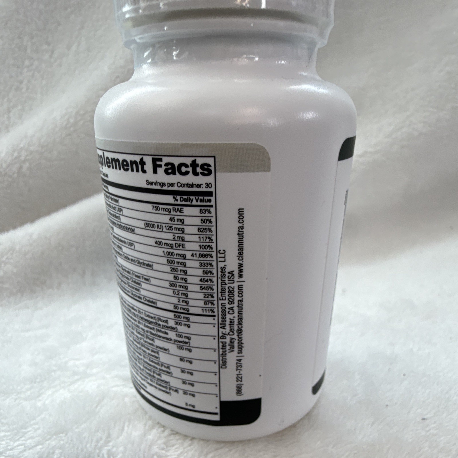 Clean Nutraceuticals Thyro Defend Thyroid Support Selenium Zinc 60 Caps 11/2026