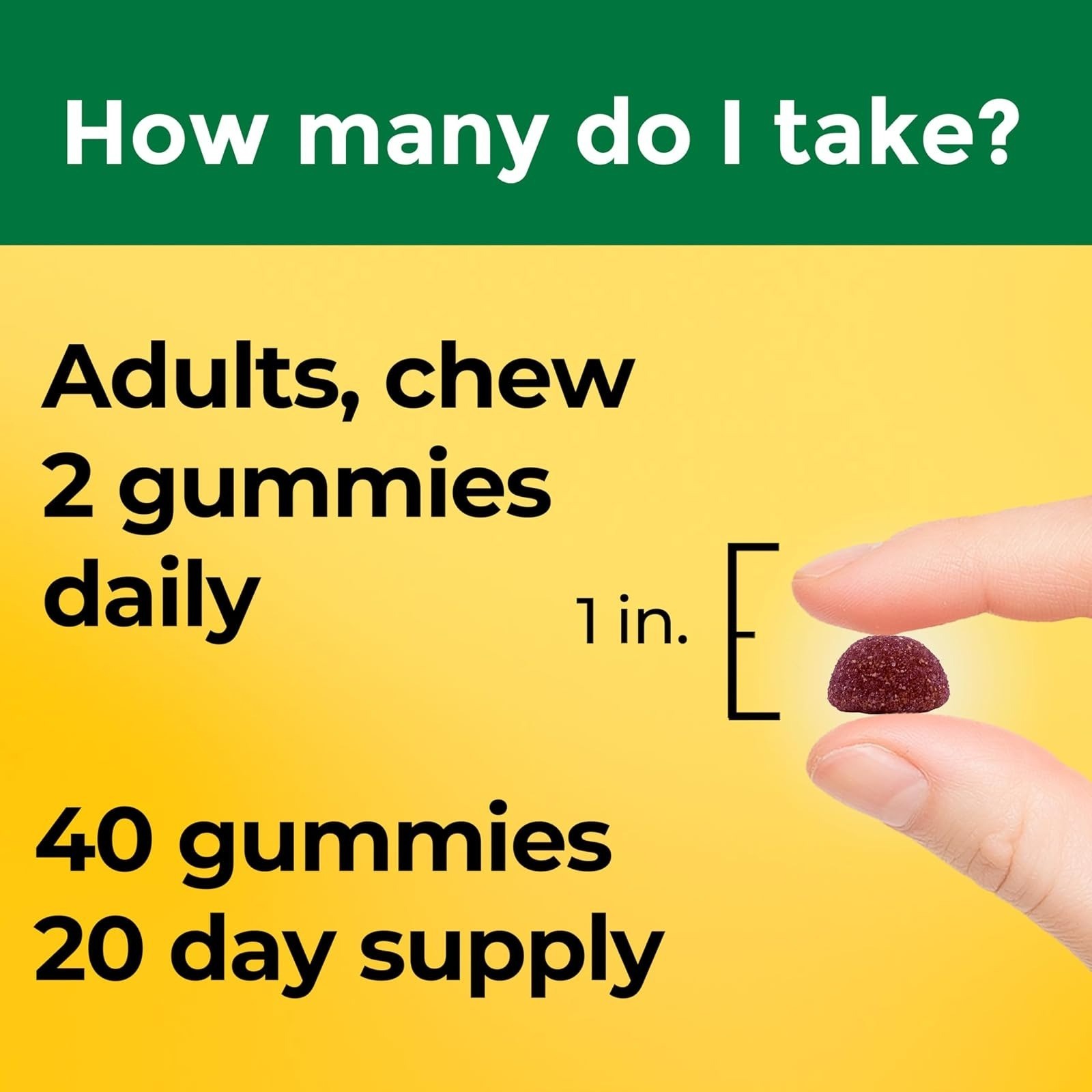 Nature Made Magnesium Glycinate Gummies 100mg – 40 Count – Muscle & Heart