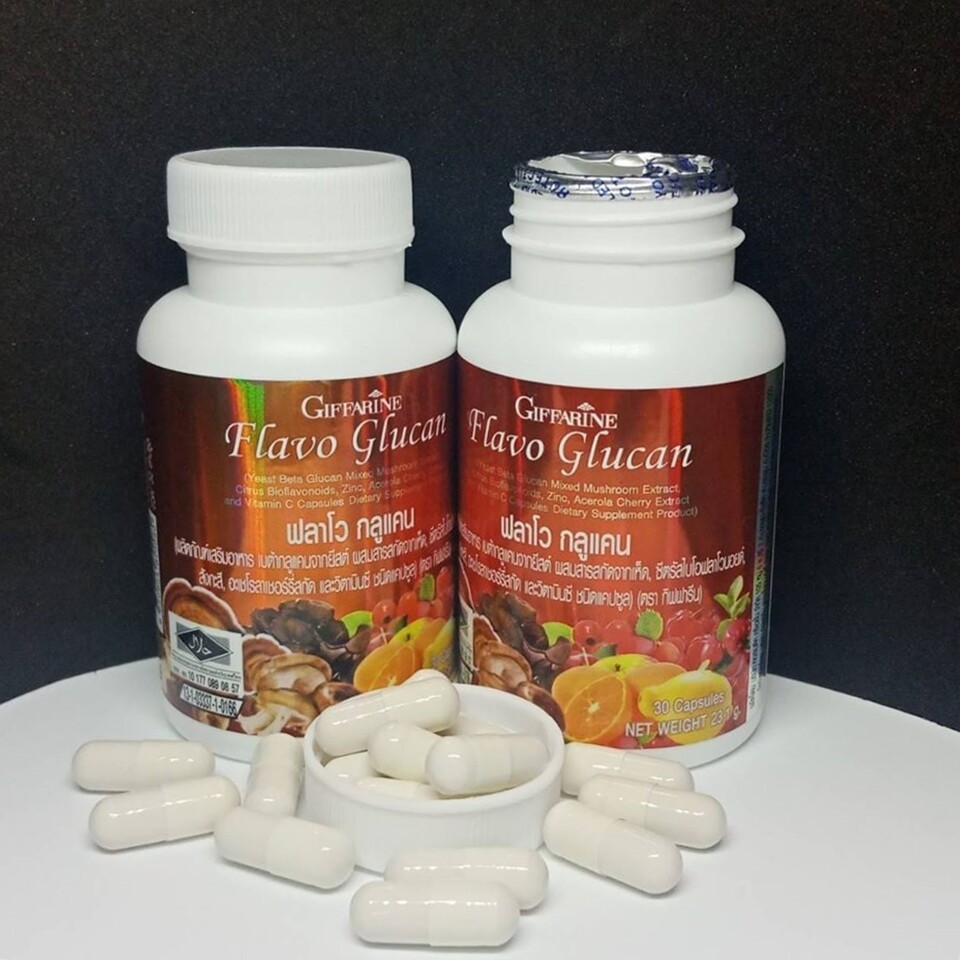 FLAVO GLUCAN GIFFARINE_Immune_Blood Flow_Aging Herbal Dietary Supplement 30Caps.