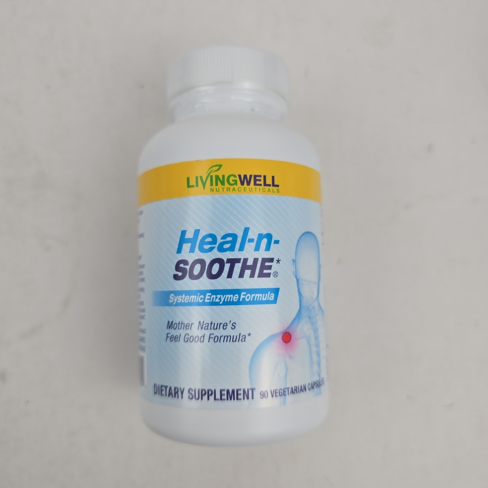 Heal-n-Soothe Dietary Supplement 90 Capsules Systemic Enzyme Formula Exp 12/28