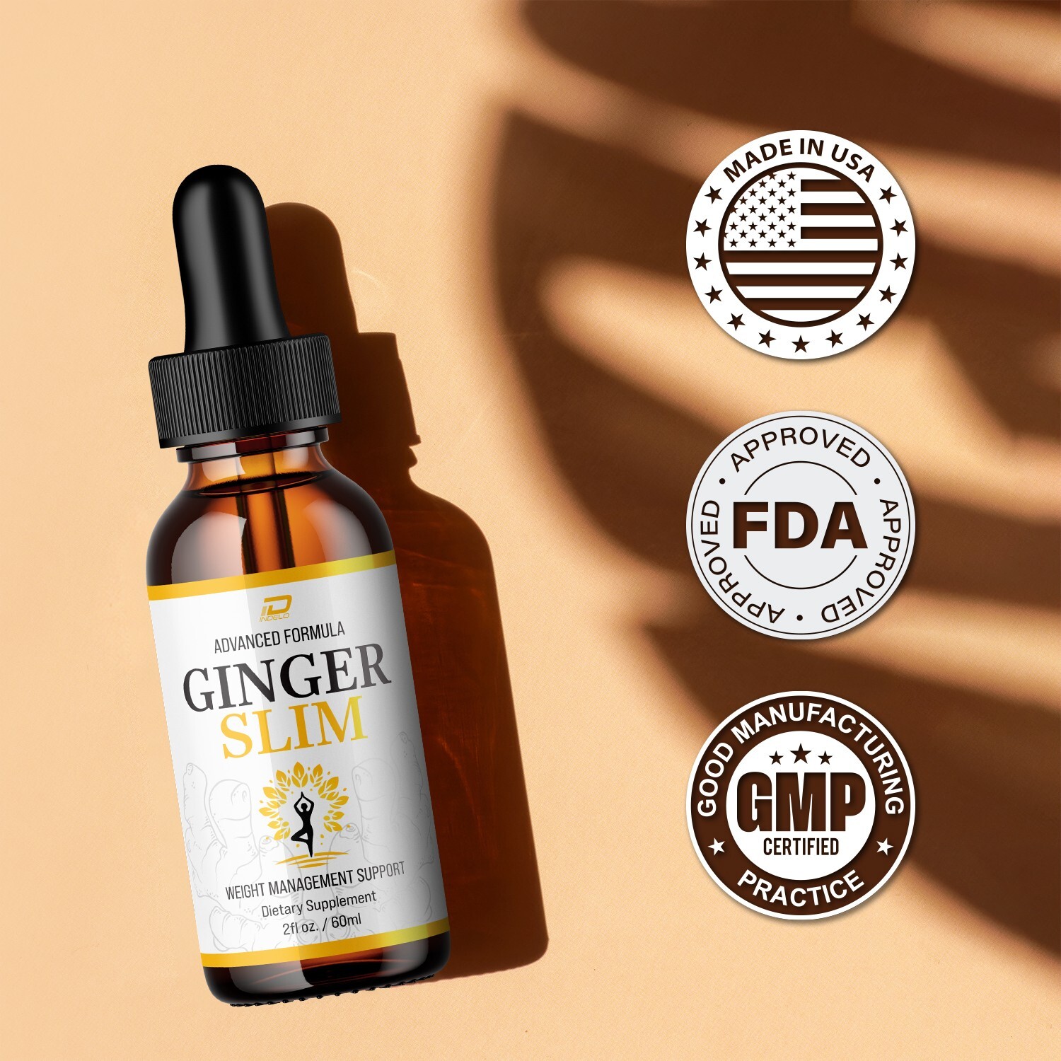 (3 Pack) Ginger Slim Drops – GingerSlim Extra Strength All Natural Organic