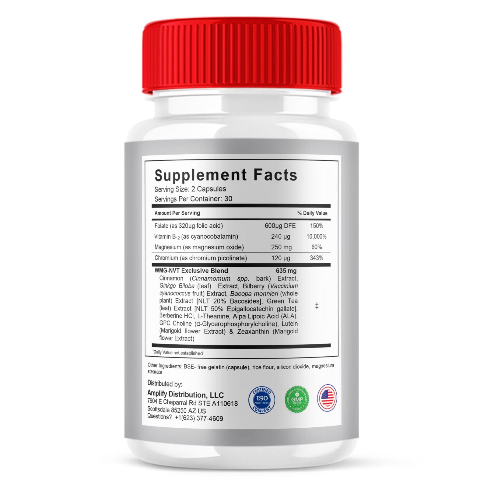 (5 Pack) Blood Stabilizer Support Pills, BloodStabilizer Max (300 Capsules)