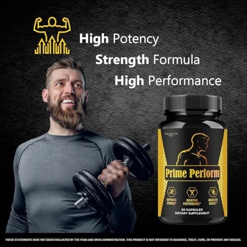 Valdivia Prime Perform 180 Capsules 3 Pack Men’s Health Supplement Made in USA
