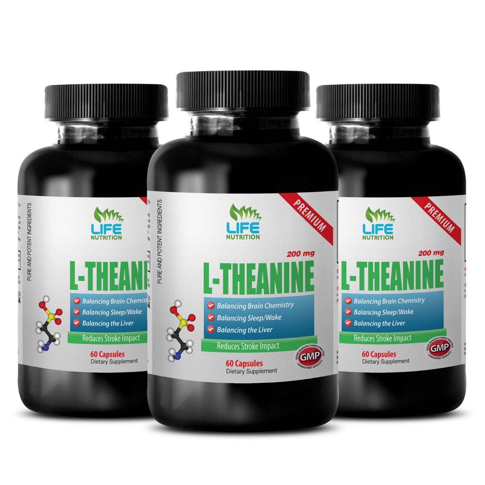 reduce blood pressure – PREMIUM L-THEANINE 200mg 3B – blood pressure support