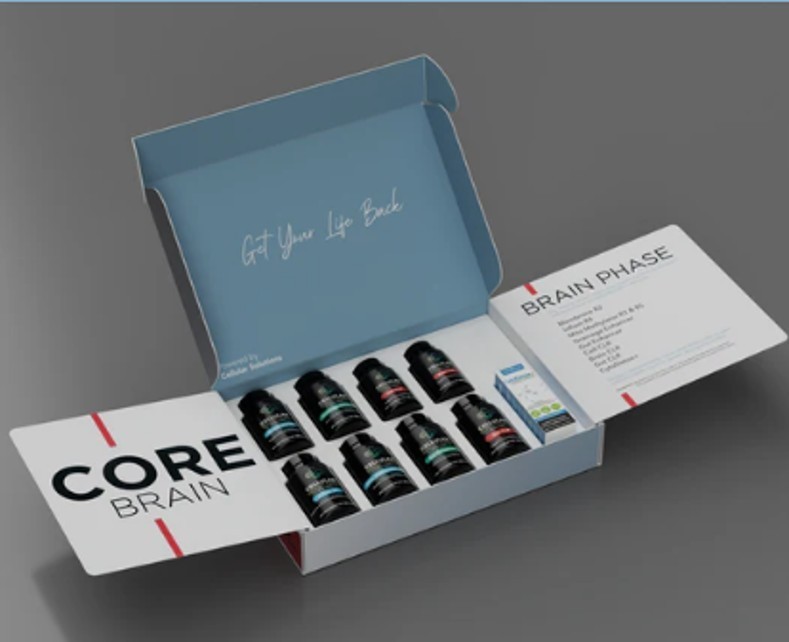 Dr Pompa CELLULAR SOLUTIONS New CORE Brain Phase Supplements (9 bottles/dropper)