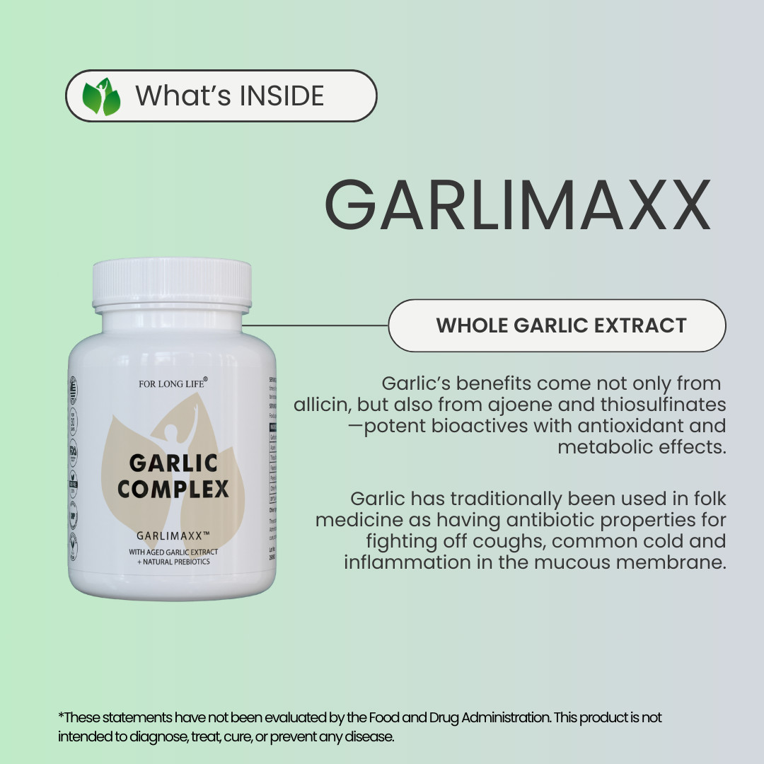 Pack of 2 – Garlic Complex – GARLIMAXX | Heart, Immunity & Antioxidant Aid