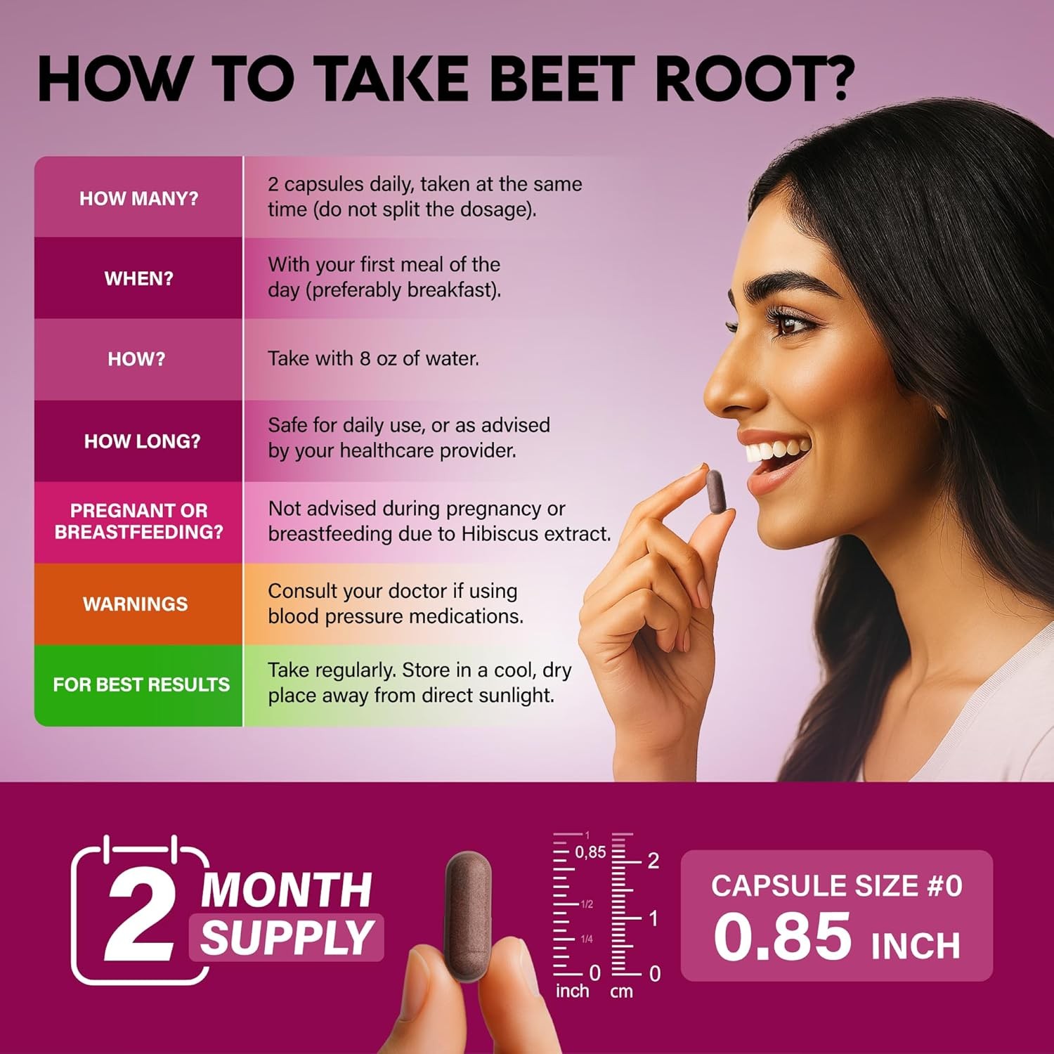 Beet Root 5-in-1 Complex Capsules – Healthy Blood Pressure Support Supplement**