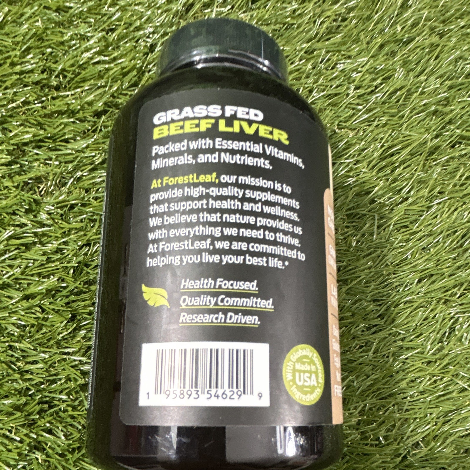 ForestLeaf Grass Fed Beef Liver 3000mg Once Daily Dietary Supplement 150 Caps