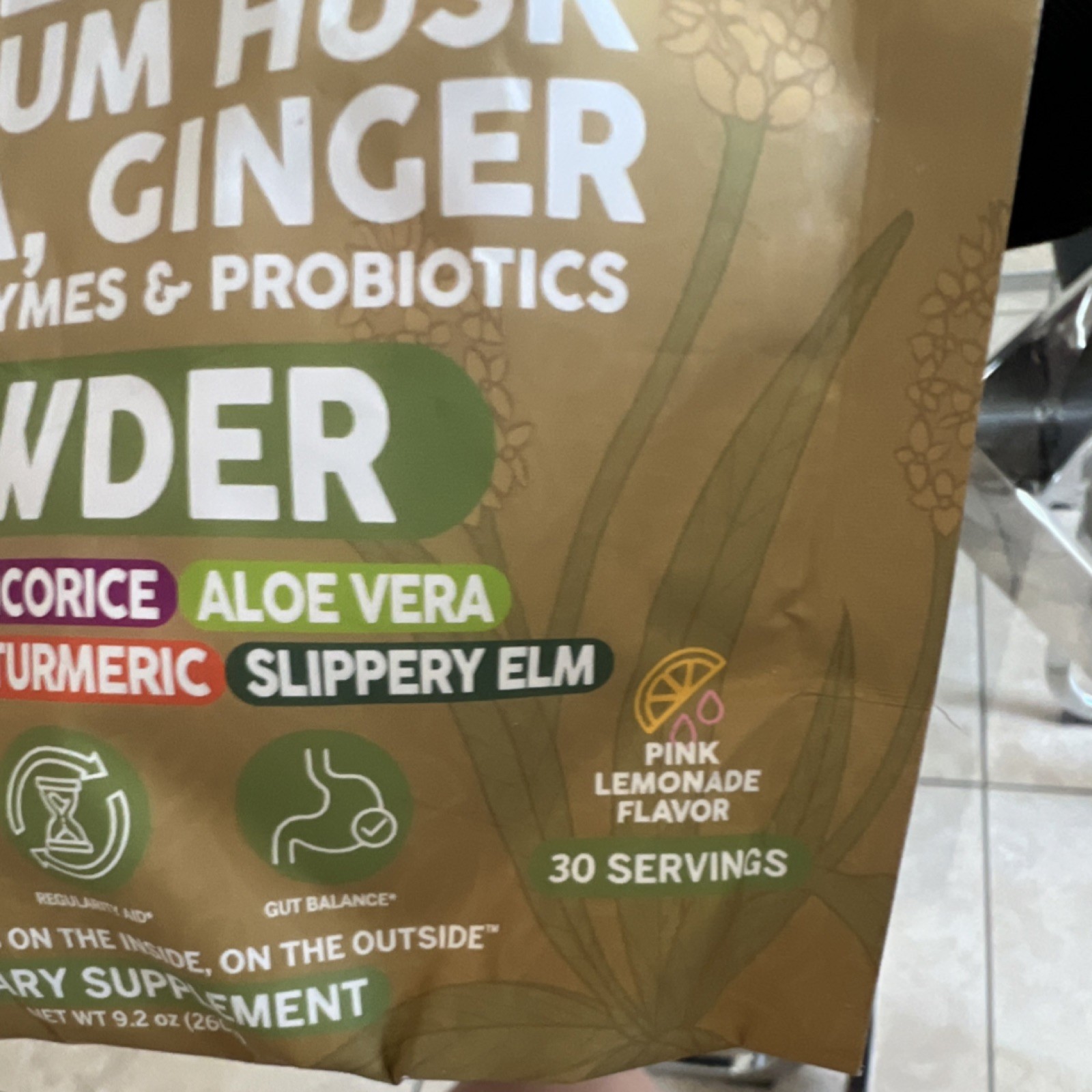Clean Nutra Gut Resto Fiber Psyllium Acacia Ginger Powder Pink Lemonade Digesti…