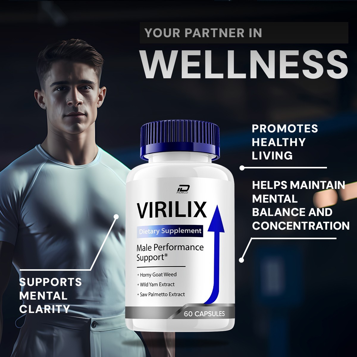 (3 Pack) Virilix for Men Capsules – Virilix Vitamin Complex Pills Energy Support