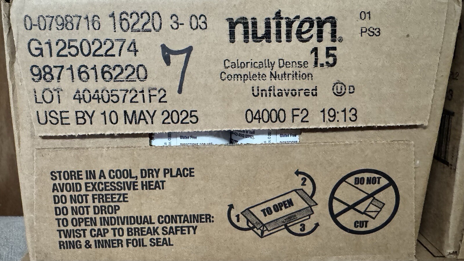 Nutren 1.5 Tube Feeding Formula Unflavored Formerly Vanilla 8.45 oz Carton 24 Ct