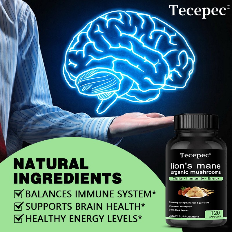 Mushrooms Lion’s Mane Capsules Supports Cognitive Function& Immune system Health