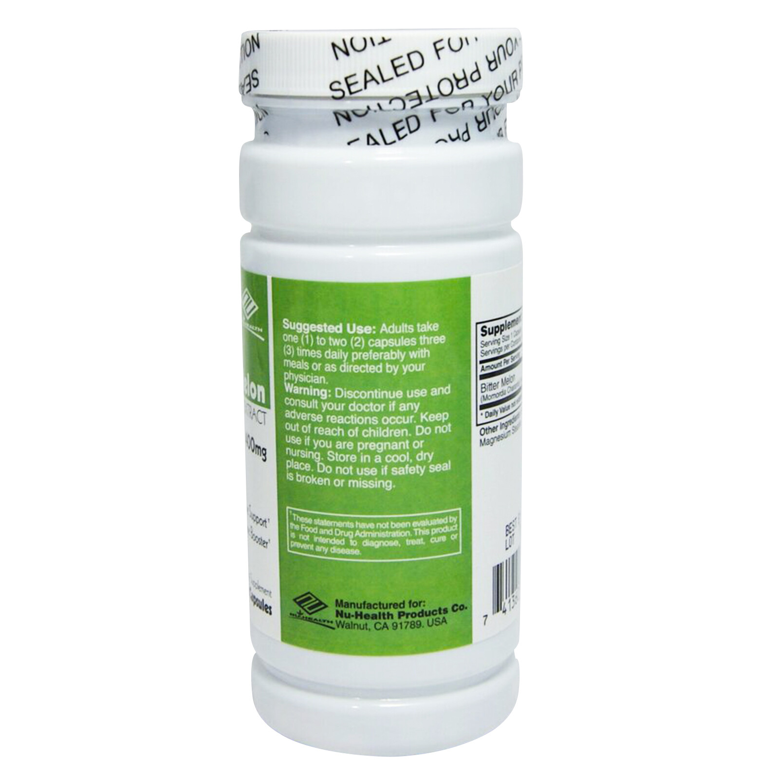 Bitter Melon Extract 400 mg 120 Caps Blood Gluscose Support