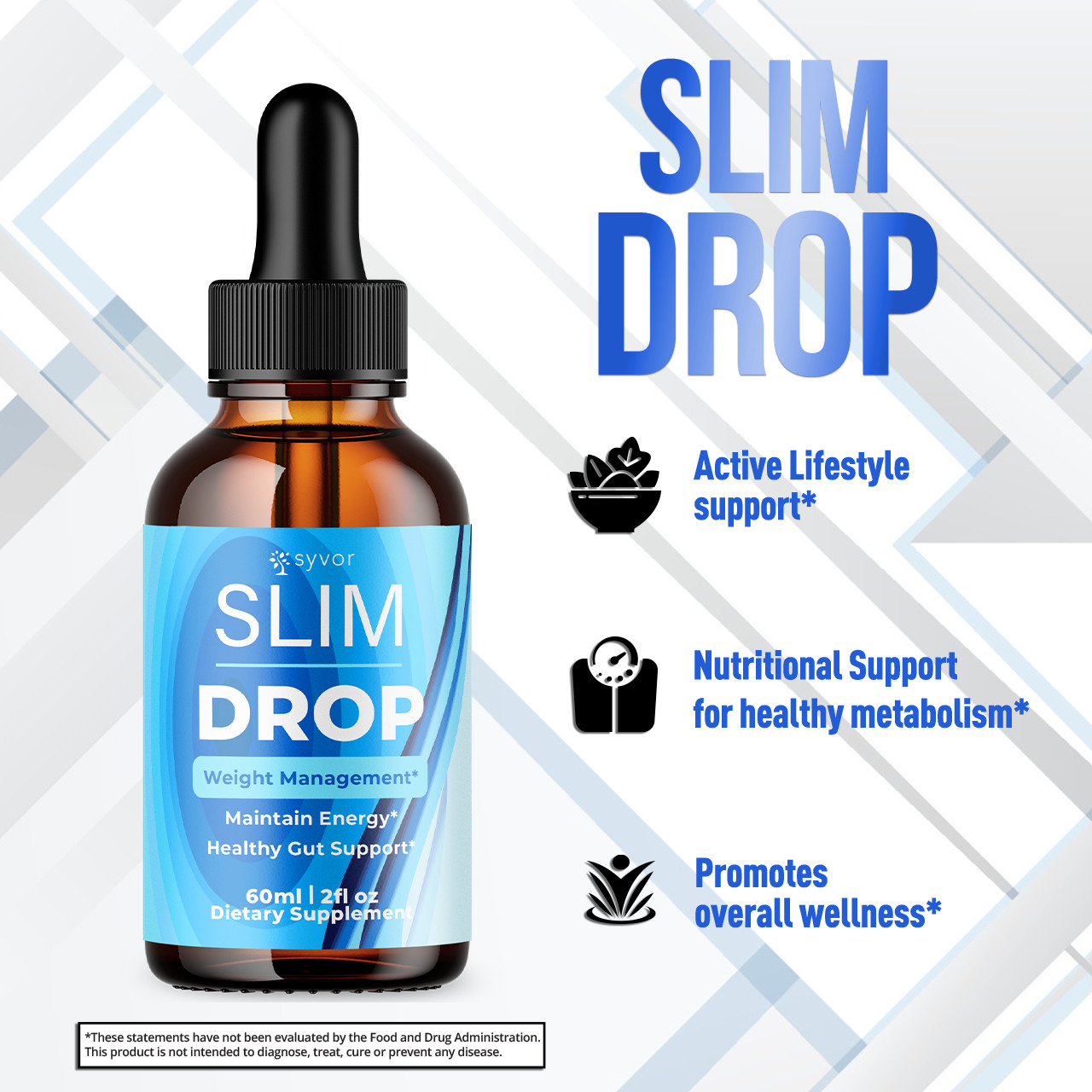 (1 Pack) Slim Drop Blood Support Drops Advanced Vitamin Supplement 30 Servings