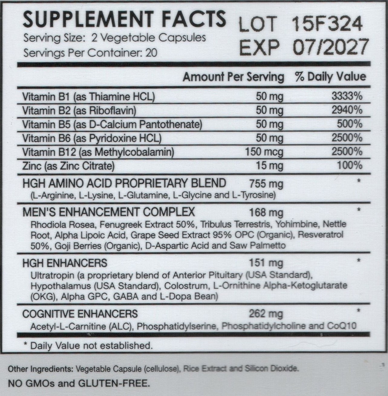 GHR Release Complex For Men – Capsules Non GMO ( Safe, Effective, Works )