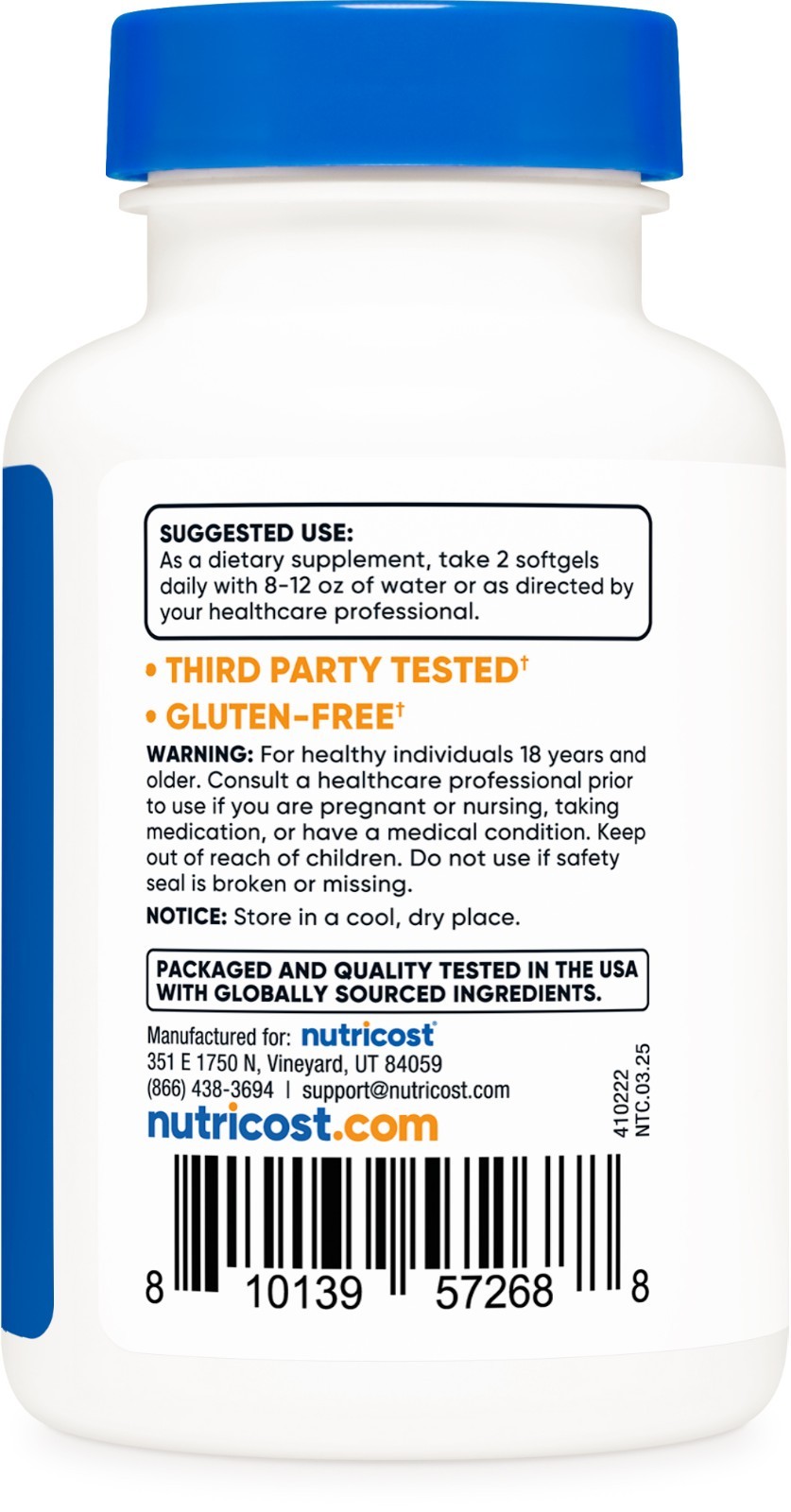 Nutricost Chlorophyll (100mg) 120 Softgels – Gluten-Free, 60 Servings