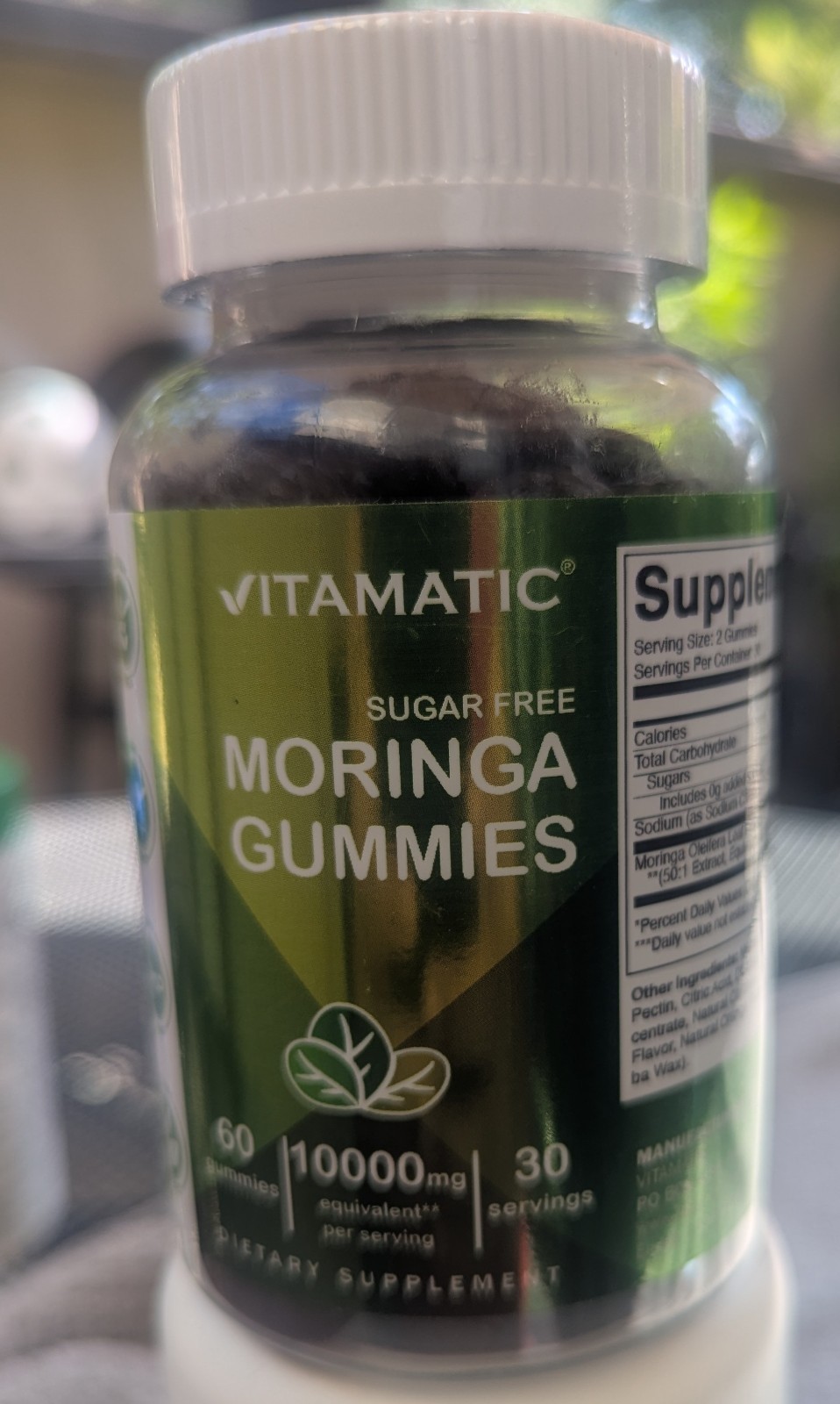Vitamatic Moringa Gummies Sugar-Free 60 Count Immune Support Exp 08/2027