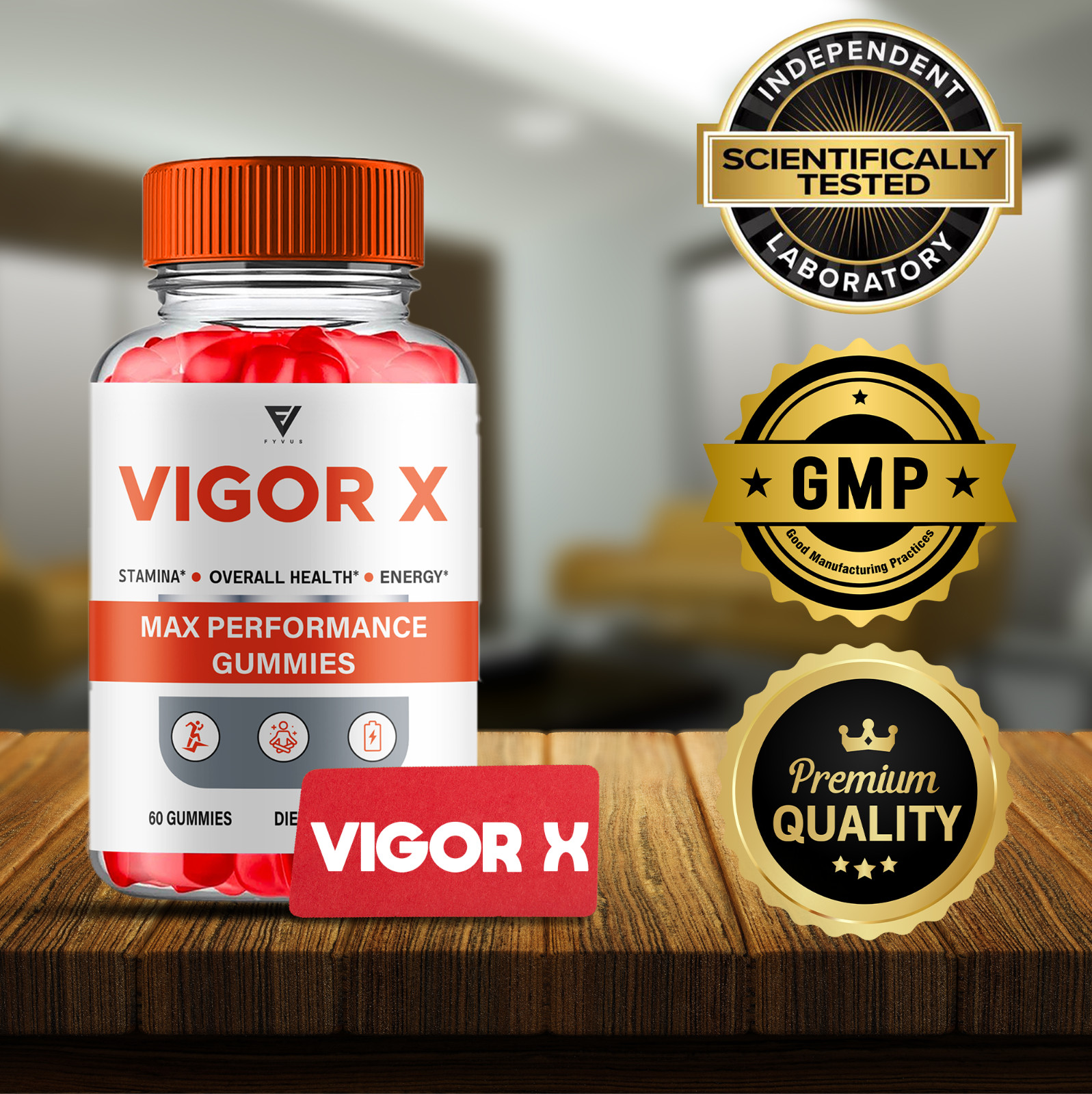 (2 Pack) Vigor X Gummies, Vigor X Max Strength Overall Wellness (120 Gummies)