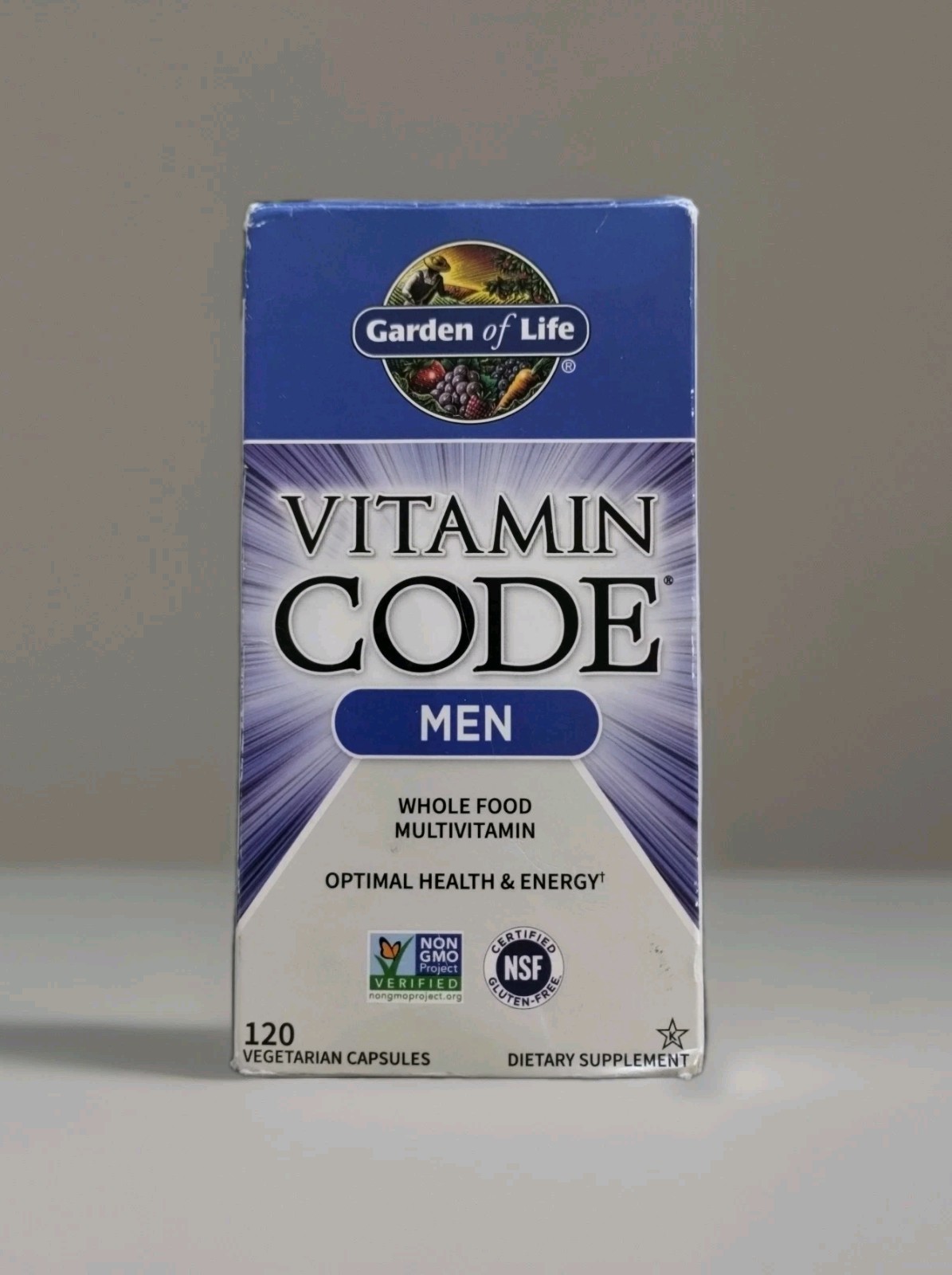 Garden of Life Vitamin Code MEN Multivitamin, 120 Capsules – EXP: 09/2026 – NEW