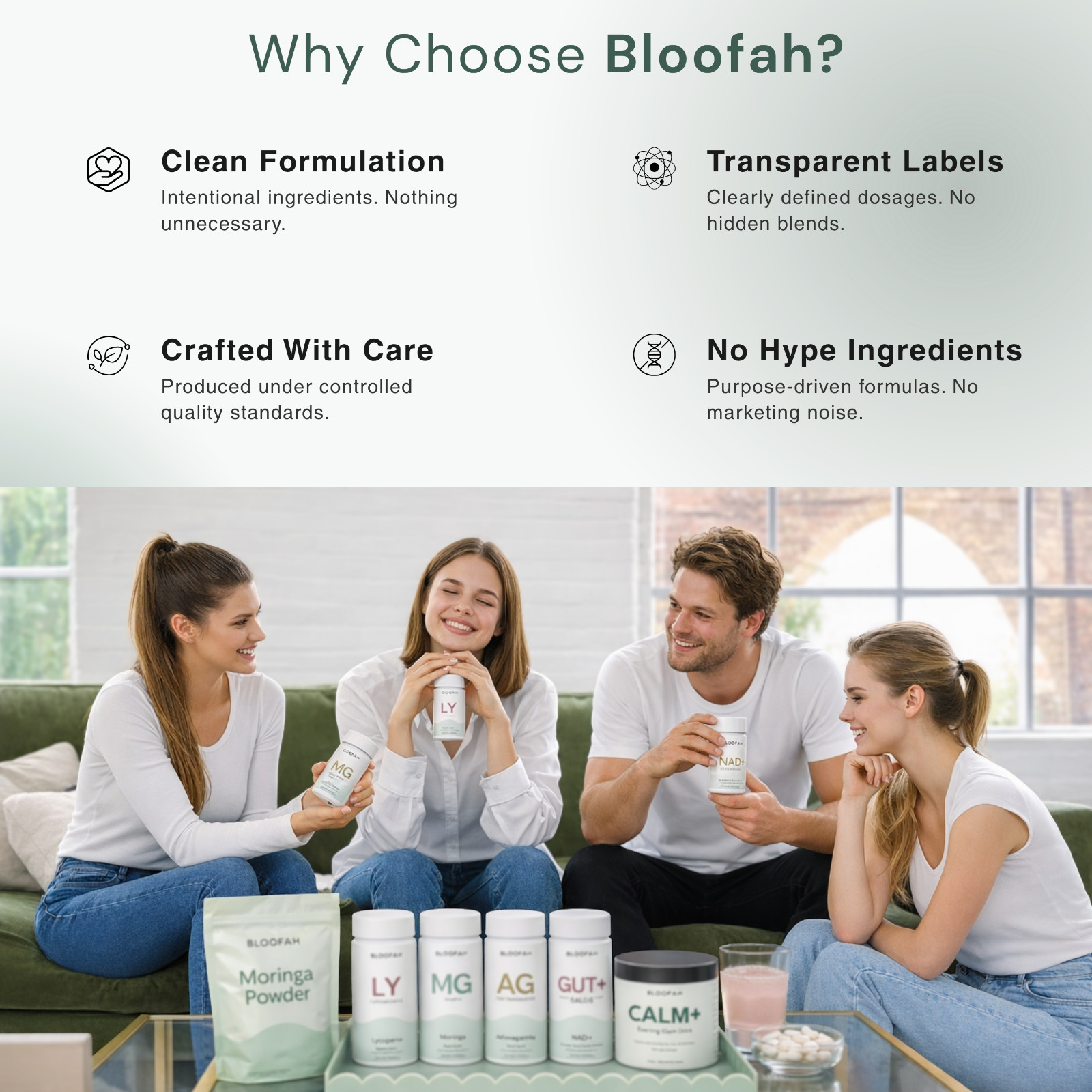 Bloofah Calm+ Powder | Magnesium L-Theanine Ashwagandha | Sleep & Stress