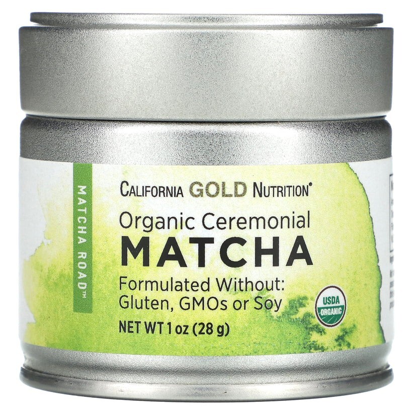 California Gold Nutrition Matcha Road Organic Ceremonial Green Tea 28g NEW