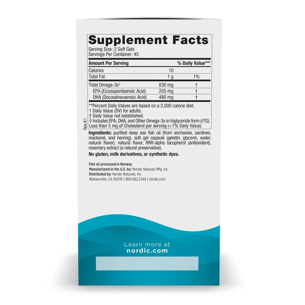 Nordic Naturals Strawberry DHA – Brain & Nervous System Support Supplement 90 Ct