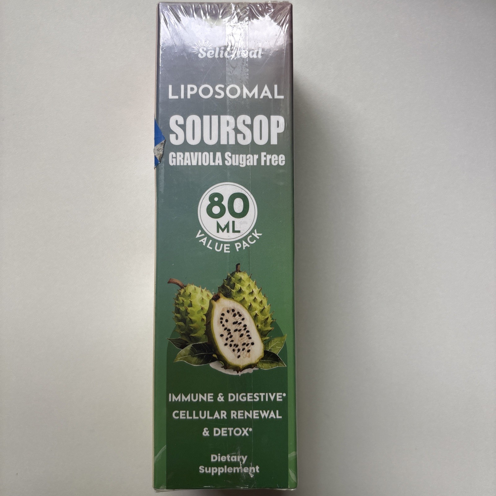 Selicheal Liposomal Soursop Graviola Sugar Free Drops 80 ML Value Pack New