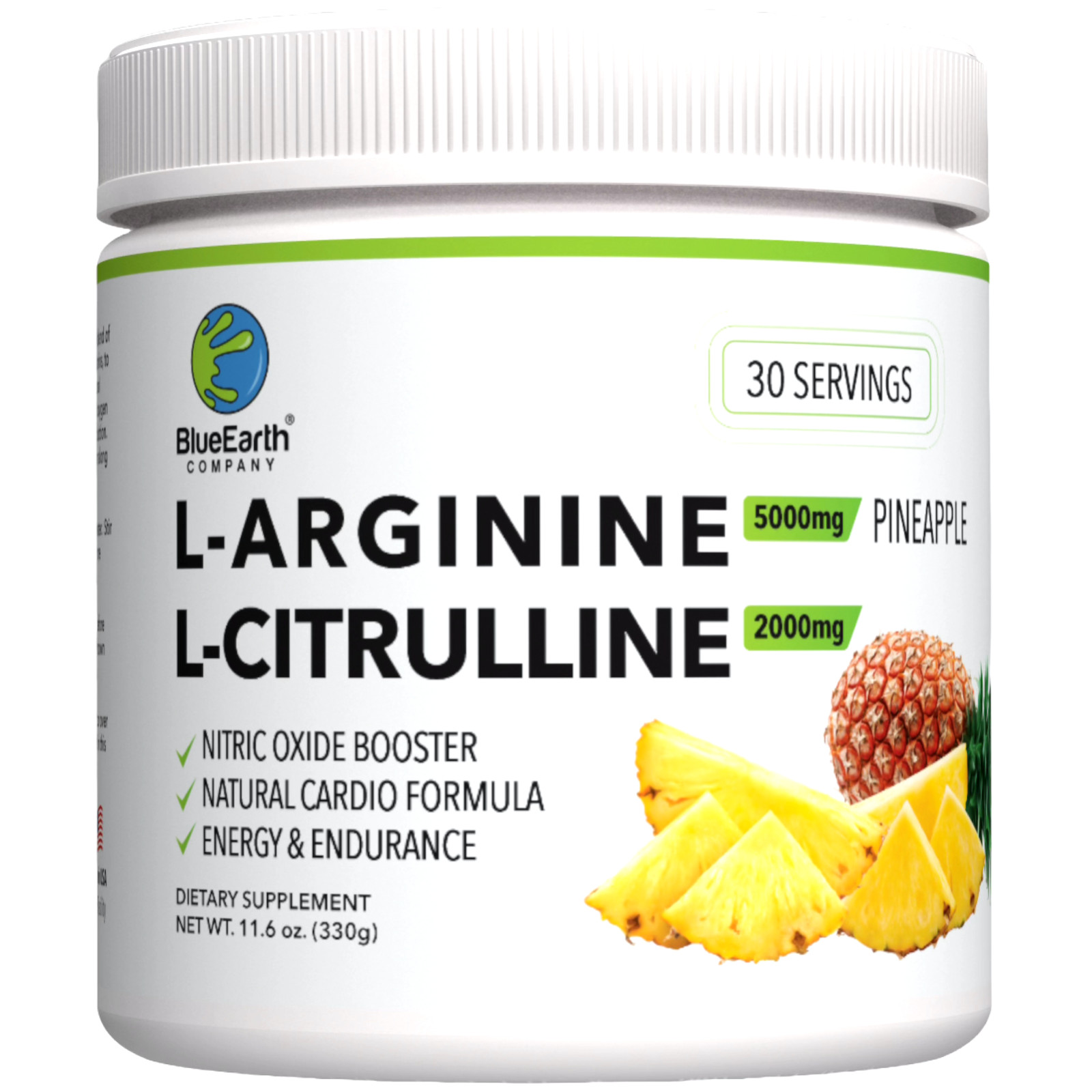 L-Arginine 5000mg + L-Citrulline 2000mg – Nitric Oxide – Blood Pressure Support