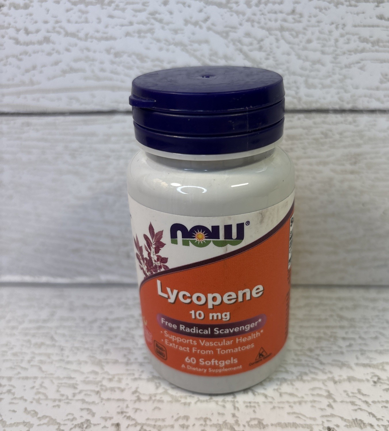 NOW Lycopene 10 mg – 60 Softgels, Supports Vascular & prostate Exp. 9/2026