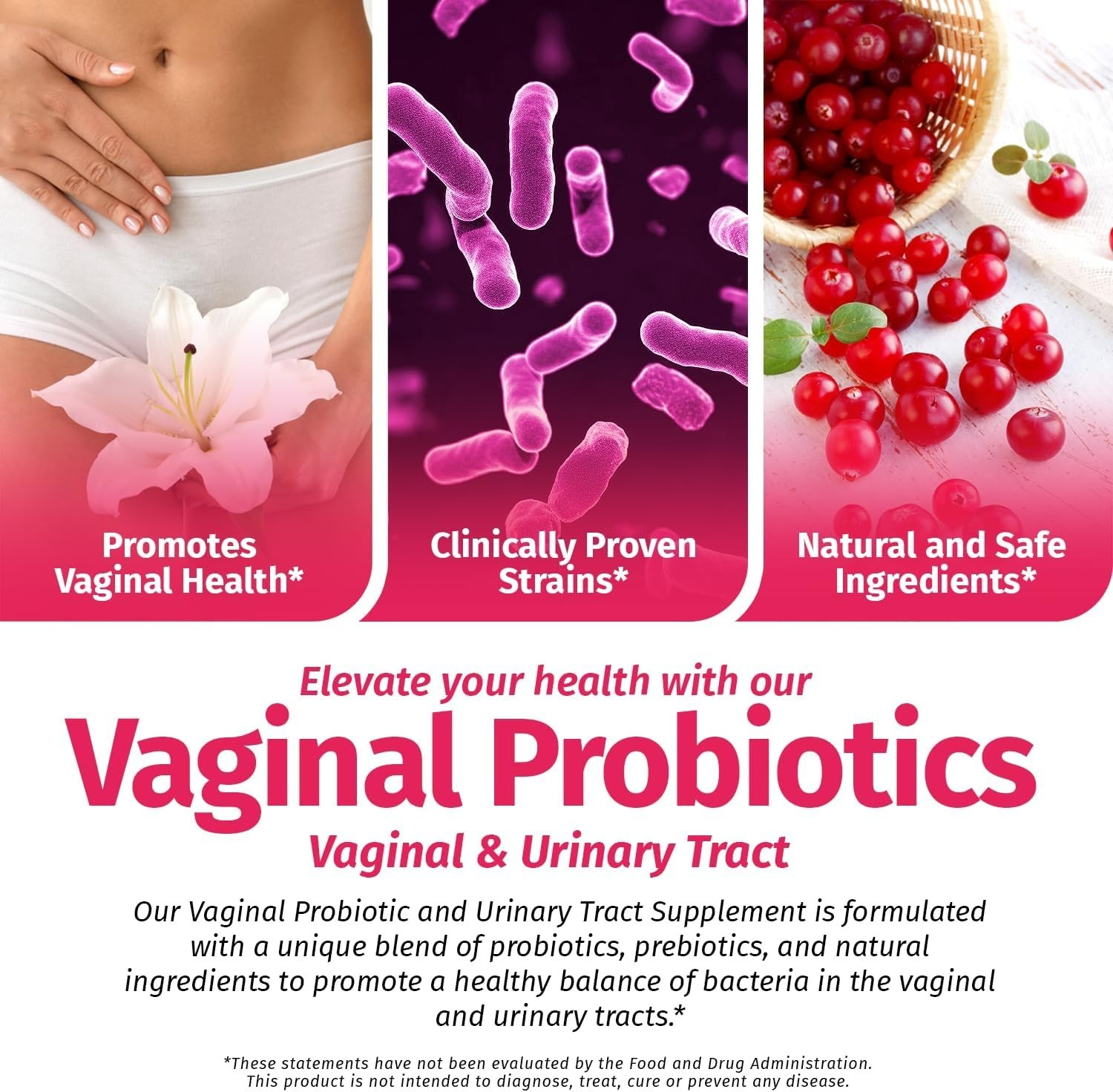 Clinical Nutra Vaginal Probiotic V-Amaze Probiotic Blend (60 Capsules) EXP 04/26