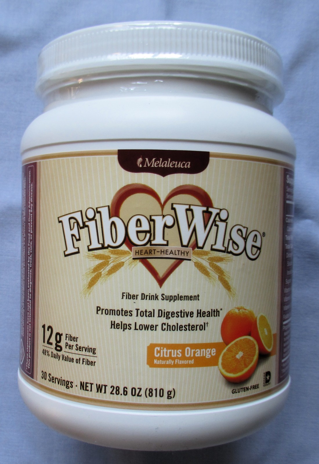 Melaleuca FiberWise Citrus Orange Fiber Drink – 30 Servings 28.6 oz– Gluten Free