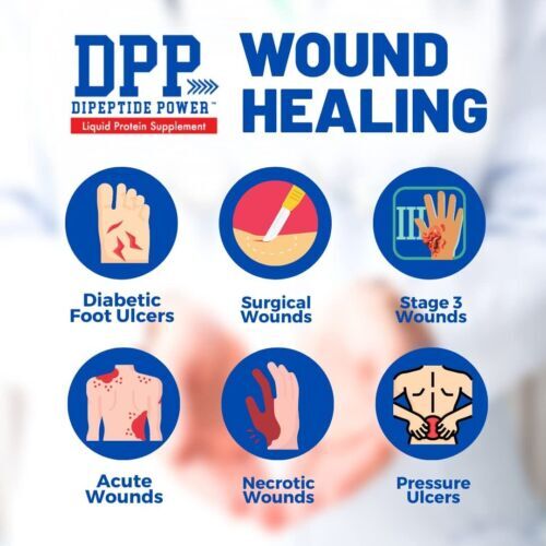 DPP Dipeptide Powder Liquid Protein Supplement Healing Cherry 32 Fl Oz.